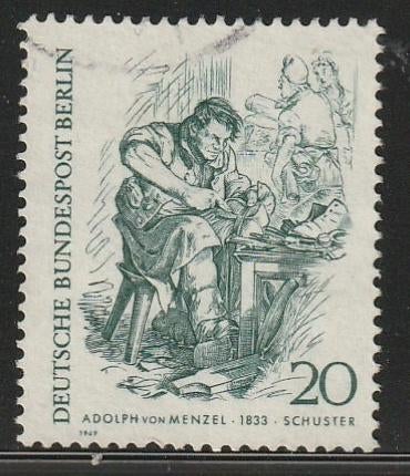 Berlijn 1969 334 Schoenmaker, Gest, Ophalen of Verzenden, Overige periodes, Gestempeld