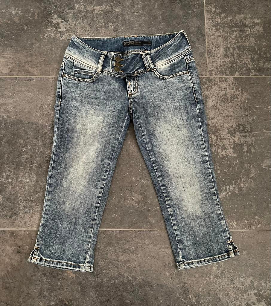 3/4 capri jeans spijkerbroek only, Ophalen of Verzenden, Zo goed als nieuw, Blauw