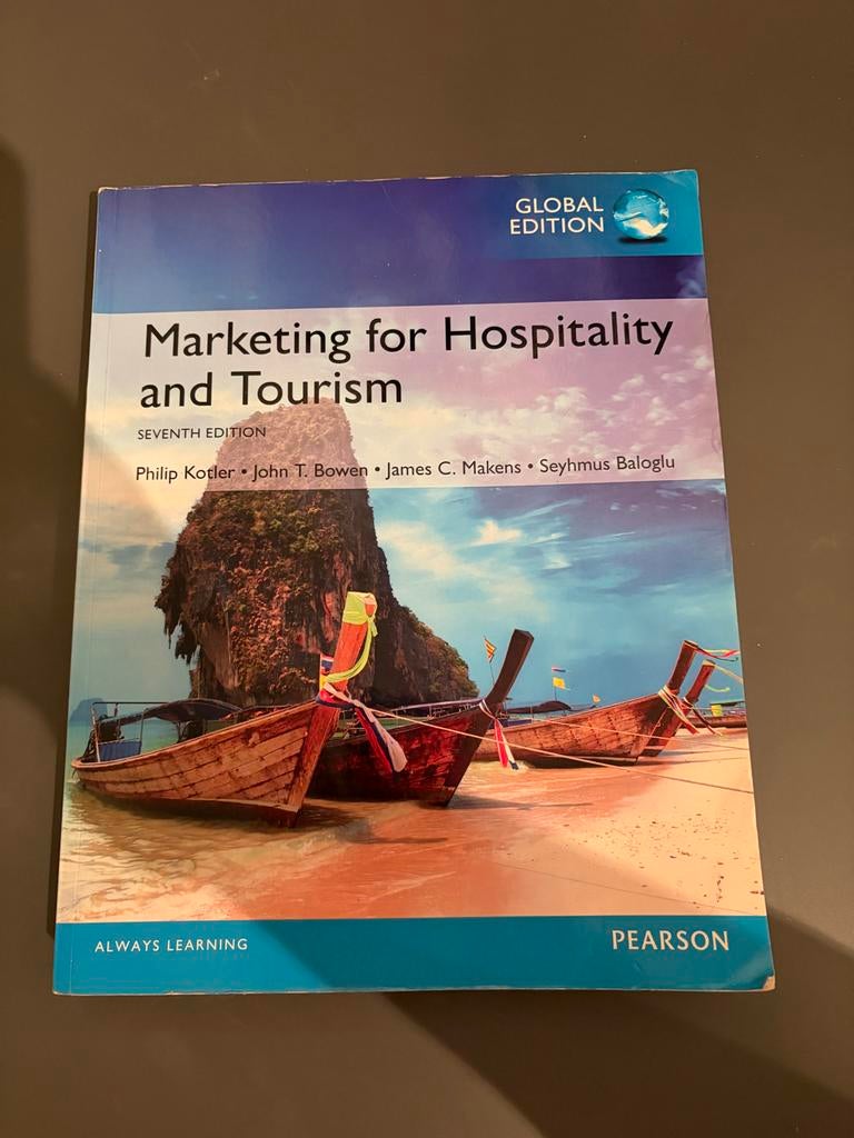 Marketing for Hospitality and Tourism - Global Edition, Ophalen of Verzenden, Gamma, Zo goed als nieuw, HBO