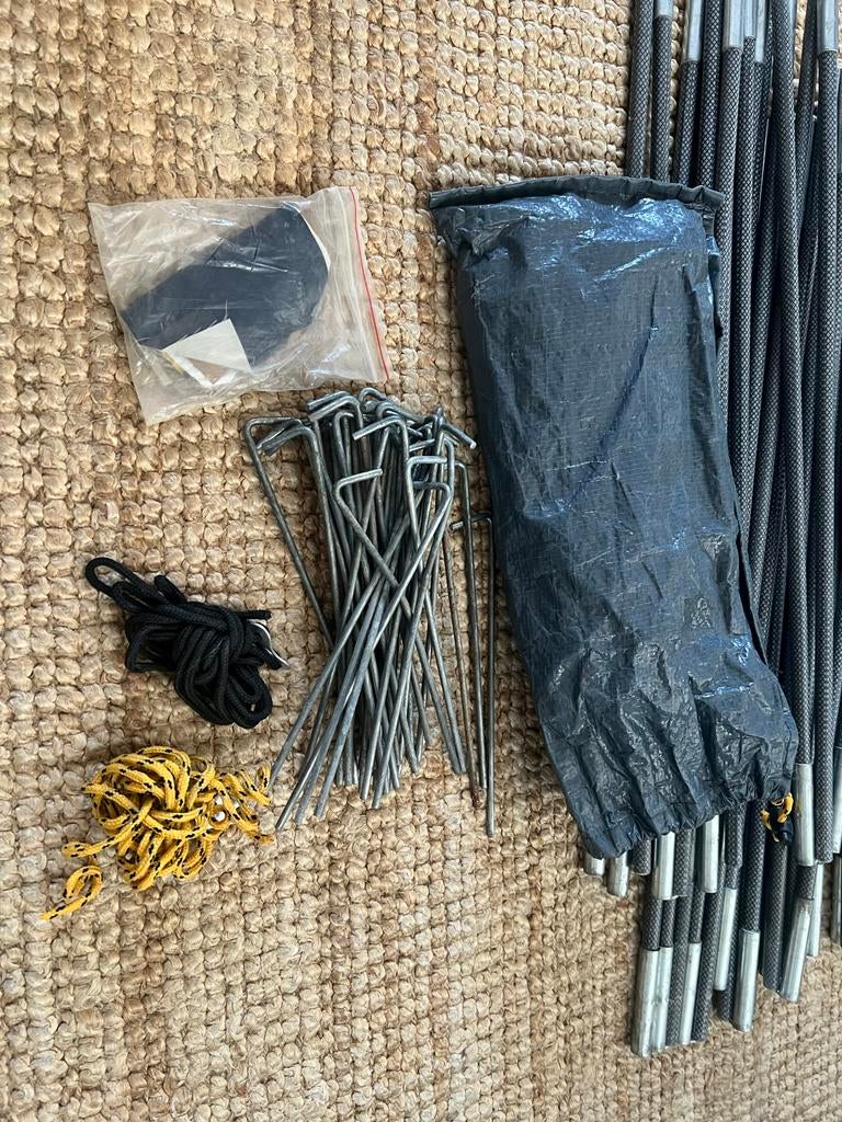 Eurotrail Katoenen Tent - 2 Slaapcabines, Comfortabel, Caravans en Kamperen, Tenten, Ophalen, Zo goed als nieuw, Tot en met 4