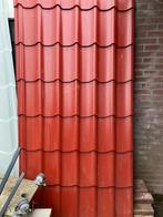 Metalen dakpanplaten (5 stuks) - 223x114 cm, Dakplaat of Dakpanplaat, Ophalen of Verzenden, Metaal, Rood