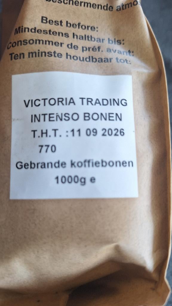 16x Victoria trading intenso koffie bonen Slow Roast 1 kilo, Diversen, Levensmiddelen, Ophalen of Verzenden