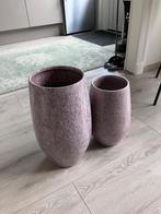 Mooie stenen vaassen, Ophalen, Steen, Rond, Zo goed als nieuw