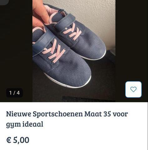 Gympen / Sportschoenen - Maat 35, Ophalen of Verzenden, Gebruikt, Jongen of Meisje, Sportschoenen