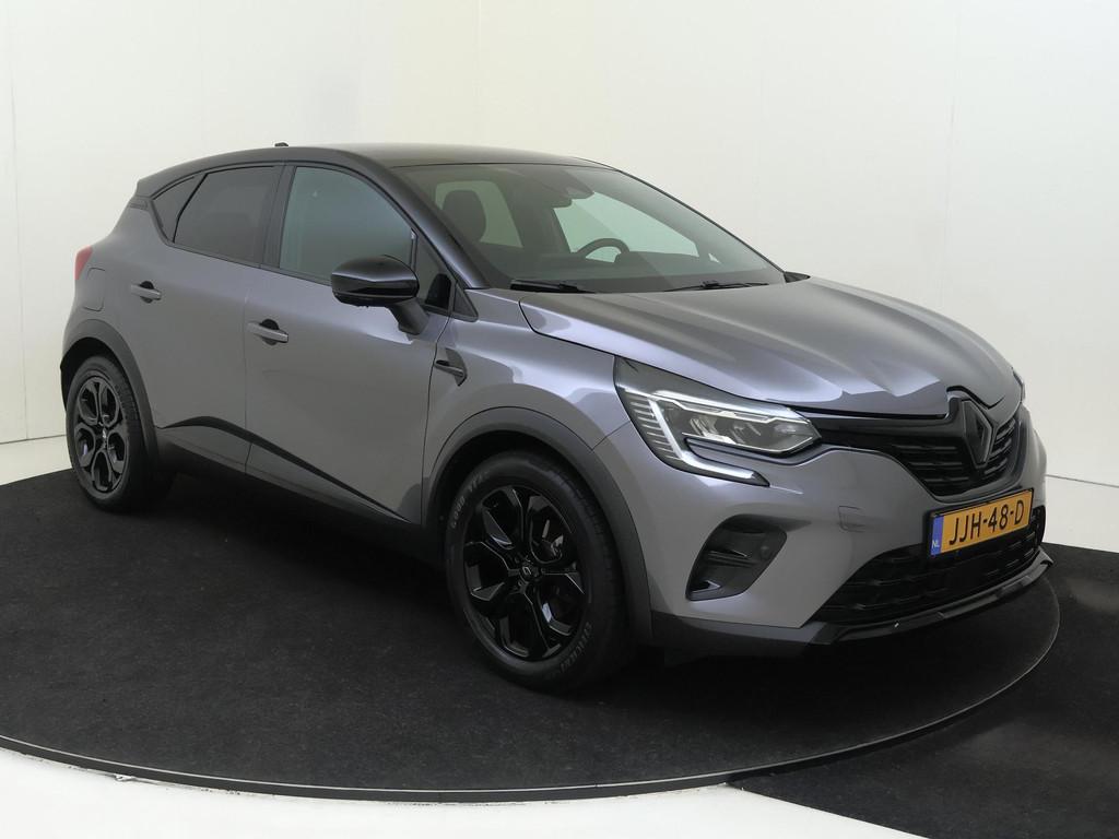 Renault Captur 1.6 E-Tech plug-in hybrid 160 PK SL Rive Gauc, 77 km/l, Gebruikt, 4 cilinders, Leder en Stof