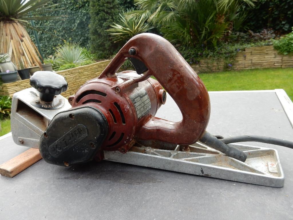 antieke  elektrische rijschaaf, Ophalen, Gebruikt