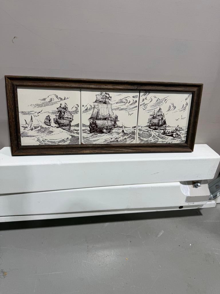 Wandbord met schepen, Ophalen of Verzenden