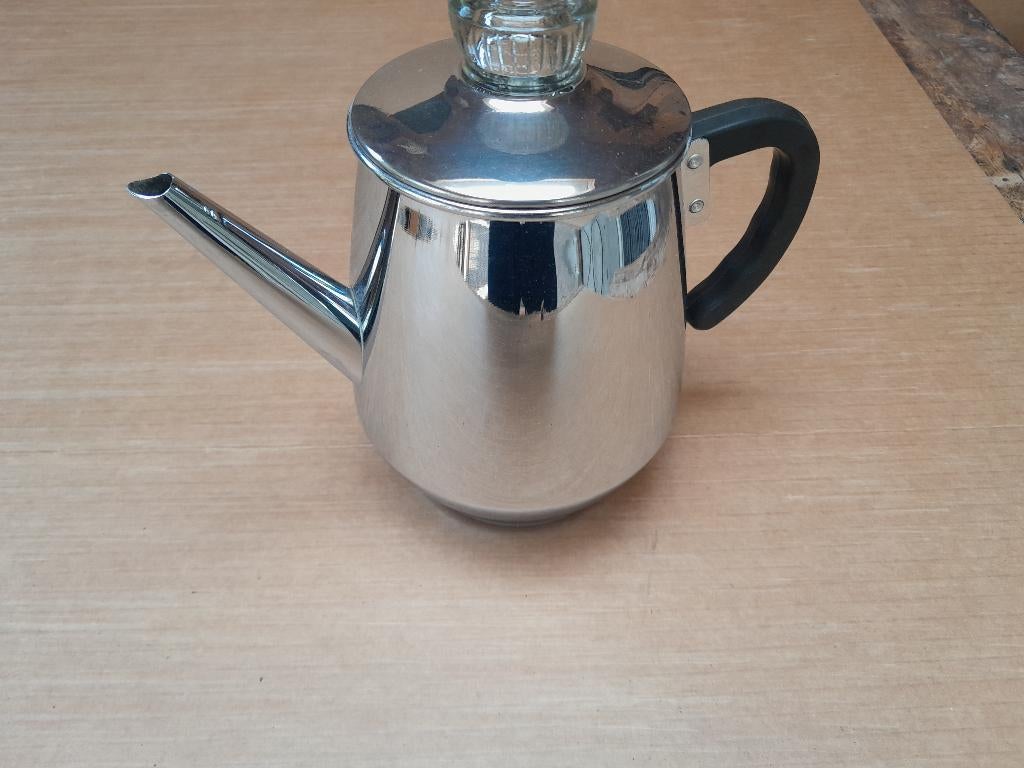 vintage percolator pruttelpot G. Bredemeijer, Overige modellen, Gemalen koffie, Ophalen of Verzenden, Zo goed als nieuw