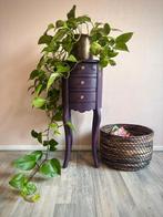 Vintage sidetable/ bijzettafeltje | Gerestyled, paars, Ophalen, 50 tot 100 cm, Vintage, Zo goed als nieuw