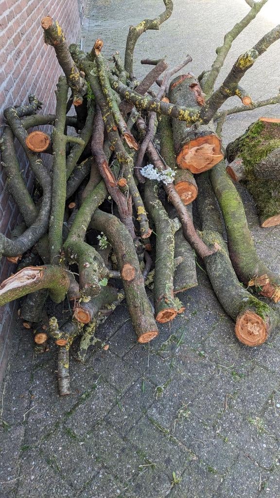 Pruimen kersen openhaardhout, Tuin en Terras, Haardhout, Minder dan 3 m³, Ophalen, Stammen