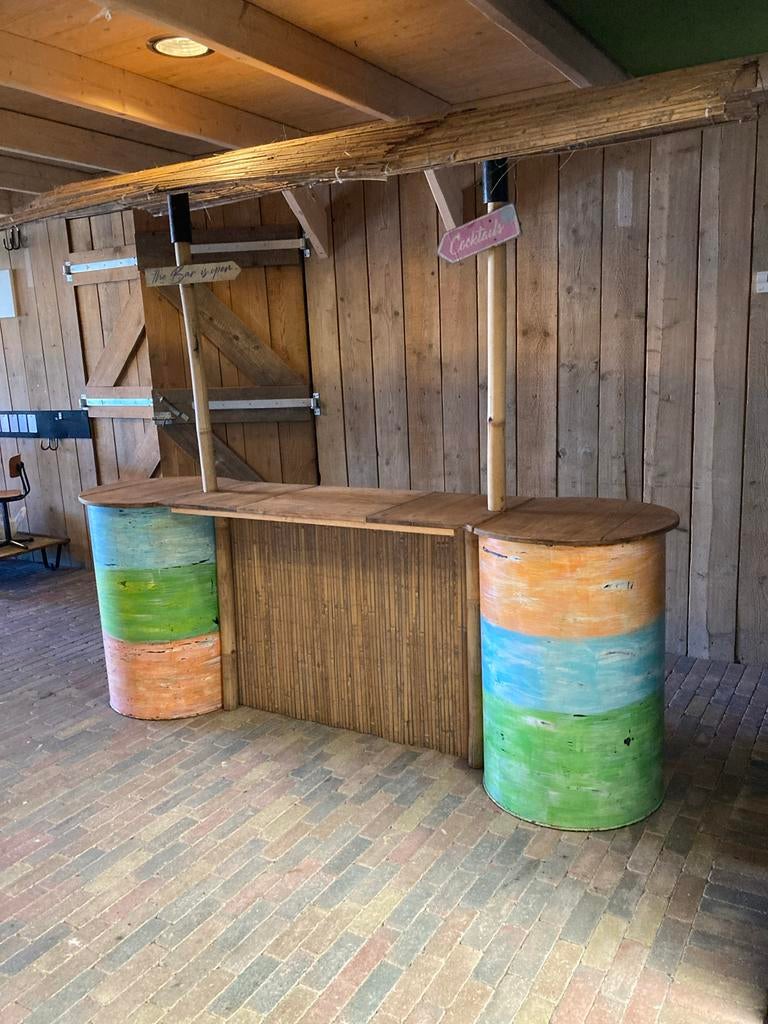 Leuke Demontabele Tropische Bar - 240x240 cm, Huis en Inrichting, Barren, Ophalen, Gebruikt