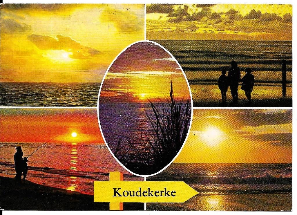 Ansichtkaart	Koudekerke	5-luik, Verzamelen, Ansichtkaarten | Nederland, Verzenden, 1960 tot 1980, Gelopen, Zeeland