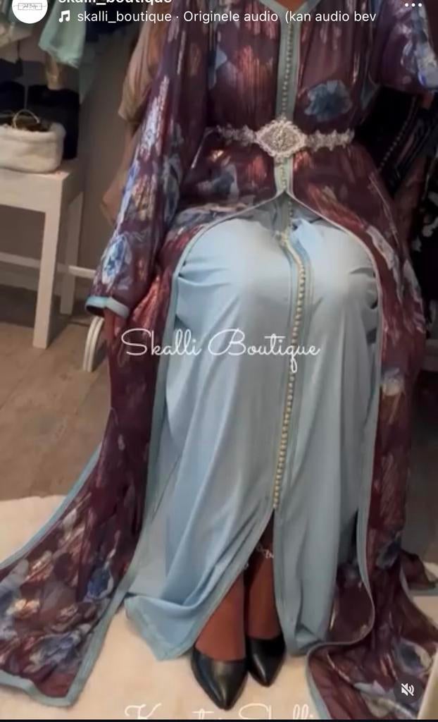 Takshita tlija paars babyblauw, Overige typen, Paars, Maat 46/48 (XL) of groter, Ophalen of Verzenden