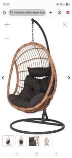 Rotan hangstoel, Ophalen, Bruin, Riet of Rotan, Zo goed als nieuw