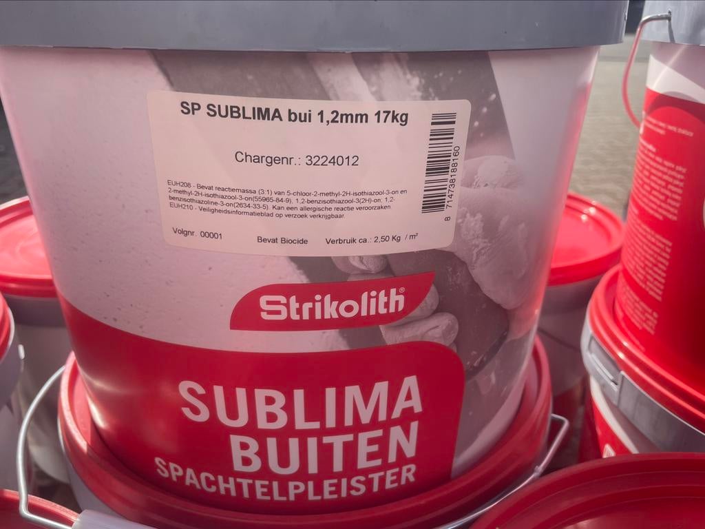 Strikolith sublimatie spachtelpleister, Doe-het-zelf en Verbouw, Ophalen, Nieuw, Plinten