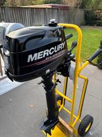 6pk Mercury 4 takt langstaart, Ophalen, Gebruikt, Motor en Techniek, Zeilboot of Motorboot