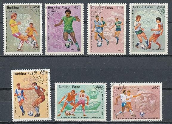 Burkina Faso 1985 M988-994 gest., Ophalen of Verzenden, Overige landen, Gestempeld