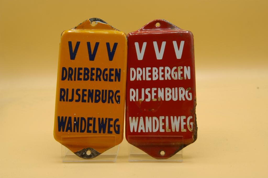 Deurpostje emaille bordje VVV Driebergen Rijsenburg, Ophalen of Verzenden