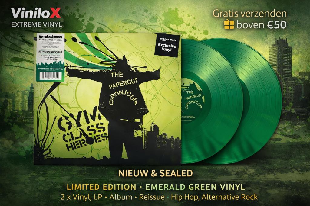 Gym Class Heroes The Papercut Chronicles | Emerald Green 2LP, Ophalen of Verzenden, 2000 tot heden, Nieuw in verpakking, 12 inch