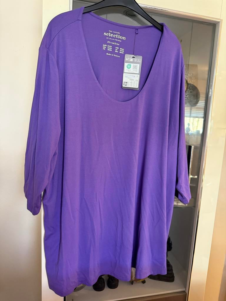 Paarse ulla popken Selection Tuniek Maat 54/56 nieuw, Ophalen of Verzenden, Nieuw, Paars, Blouse of Tuniek