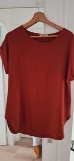 Bordeaux rode blouse met korte mouwen, Ophalen of Verzenden