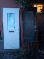 buitendeuren 4 stuks, Doe-het-zelf en Verbouw, Deuren en Horren, Ophalen, 80 tot 100 cm, 200 tot 215 cm, Hout