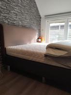 Gratis boxspring 160x200 (zonder matras), Huis en Inrichting, Slaapkamer | Boxsprings, Gebruikt, Bruin, Tweepersoons, Ophalen of Verzenden