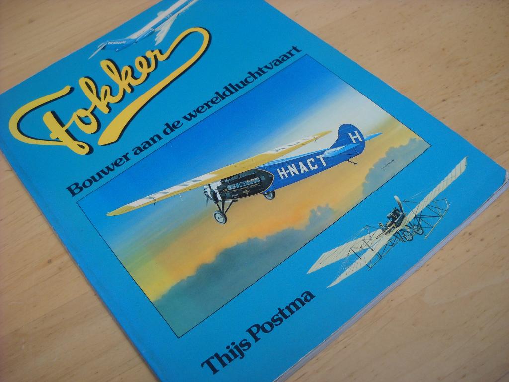 luchtvaart Fokker Thijs Postma, Ophalen of Verzenden, Gebruikt, Boek of Tijdschrift