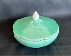 Groen geglazuurd schaaltje met deksel Mobach, Ophalen of Verzenden