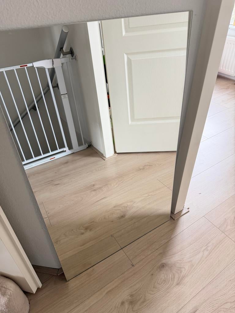 Lettan spiegel 60x95 cm, Ophalen, Zo goed als nieuw, Minder dan 100 cm, Rechthoekig