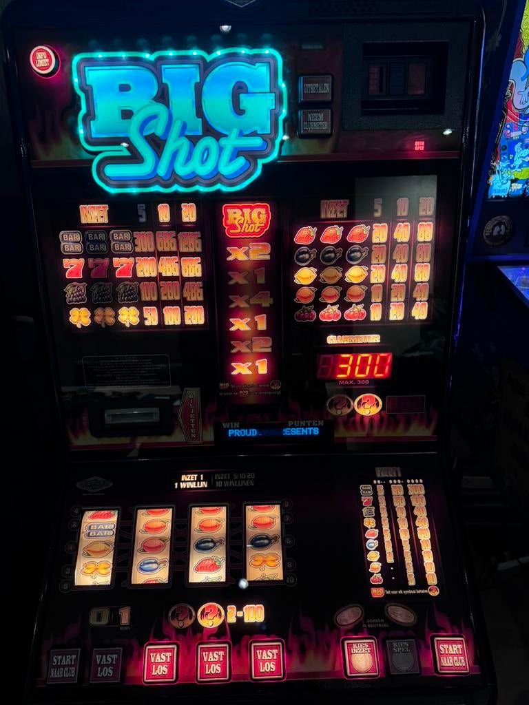 Big Shots gokkast – Reflex Gaming CASINO – Biljet & munt, Euro, Ophalen of Verzenden, Zo goed als nieuw