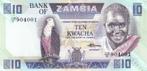 Zambia 10 kwacha 1980-88 - UNC, Verzenden, Zambia, Los biljet