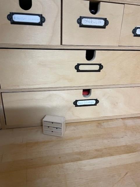 poppenhuis Ikea kastje miniatuur, Ophalen of Verzenden, Nieuw, Poppenhuis