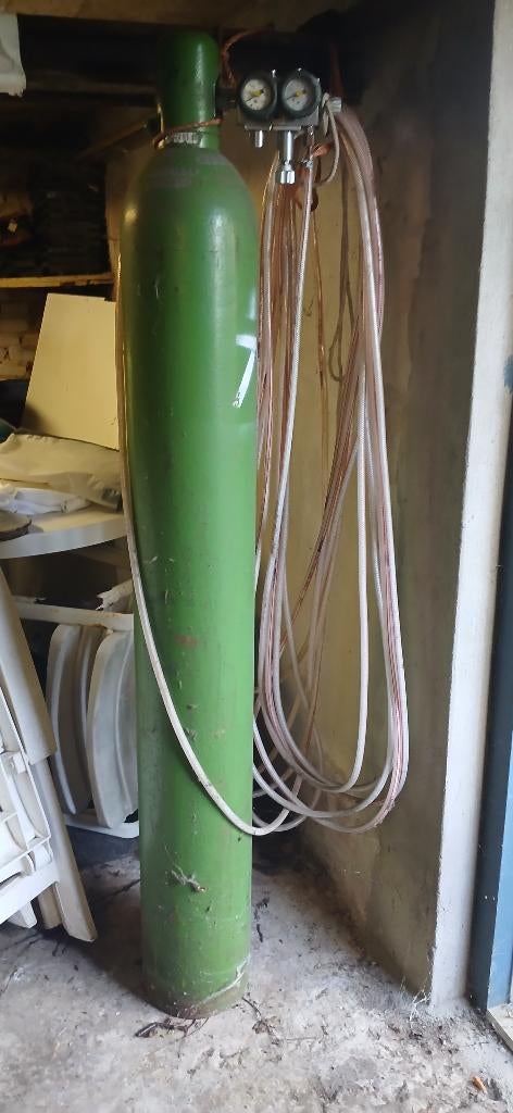 Stikstoffles voor vullen van autobanden, Doe-het-zelf en Verbouw, Ophalen, Gebruikt, Minder dan 150 ampère, Overige typen