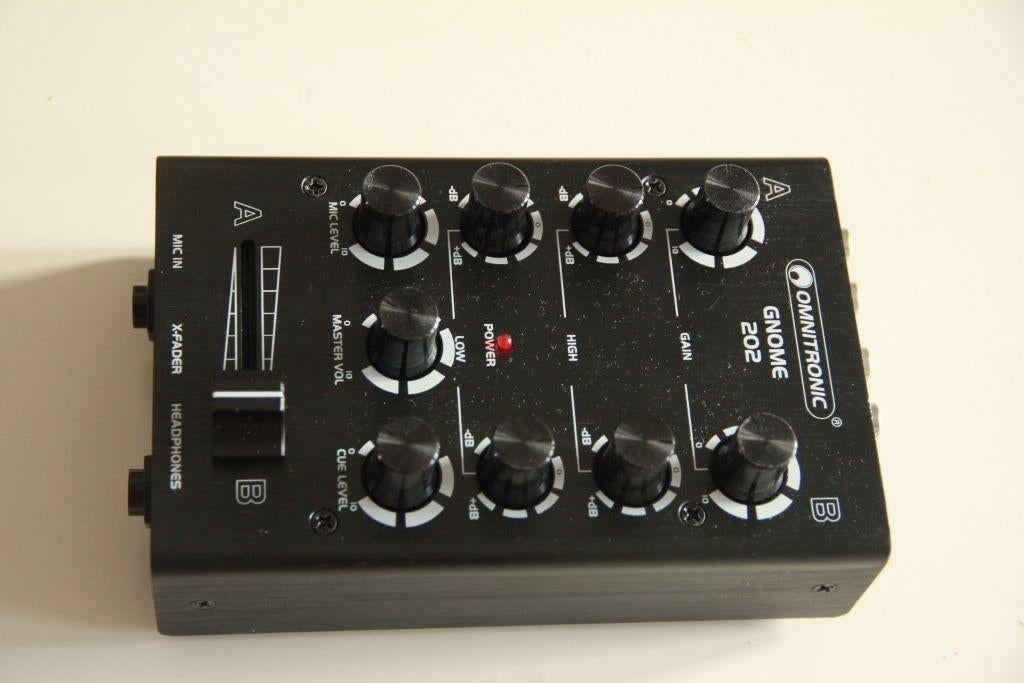 Omnitronic GNOME-202 Mini-mixer zwart, Ophalen of Verzenden, Nieuw, Minder dan 60 watt, Overige merken