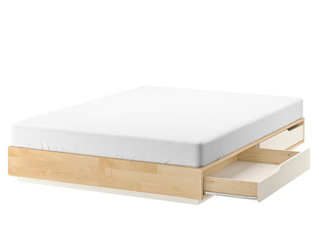 IKEA MANDAL Bed Frame (160*200), Ophalen, Gebruikt, Wit, Tweepersoons