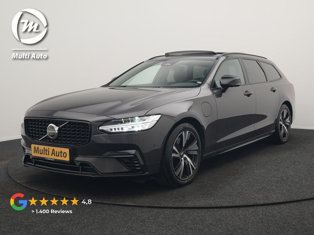 Volvo V90 T6 AWD Ultimate Dark PHEV 350pk Dealer O.H. | Pano, Automaat, Zwart, 4 cilinders, 5 stoelen
