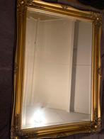 Gouden spiegel met sierlijke lijst, Ophalen, Gebruikt, 100 tot 150 cm, 75 tot 100 cm