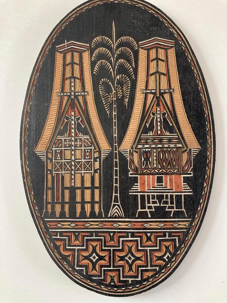 Torajan Tongkonan House South Sulawesi, Indonesia, Antiek en Kunst, Kunst | Niet-Westerse kunst, Verzenden