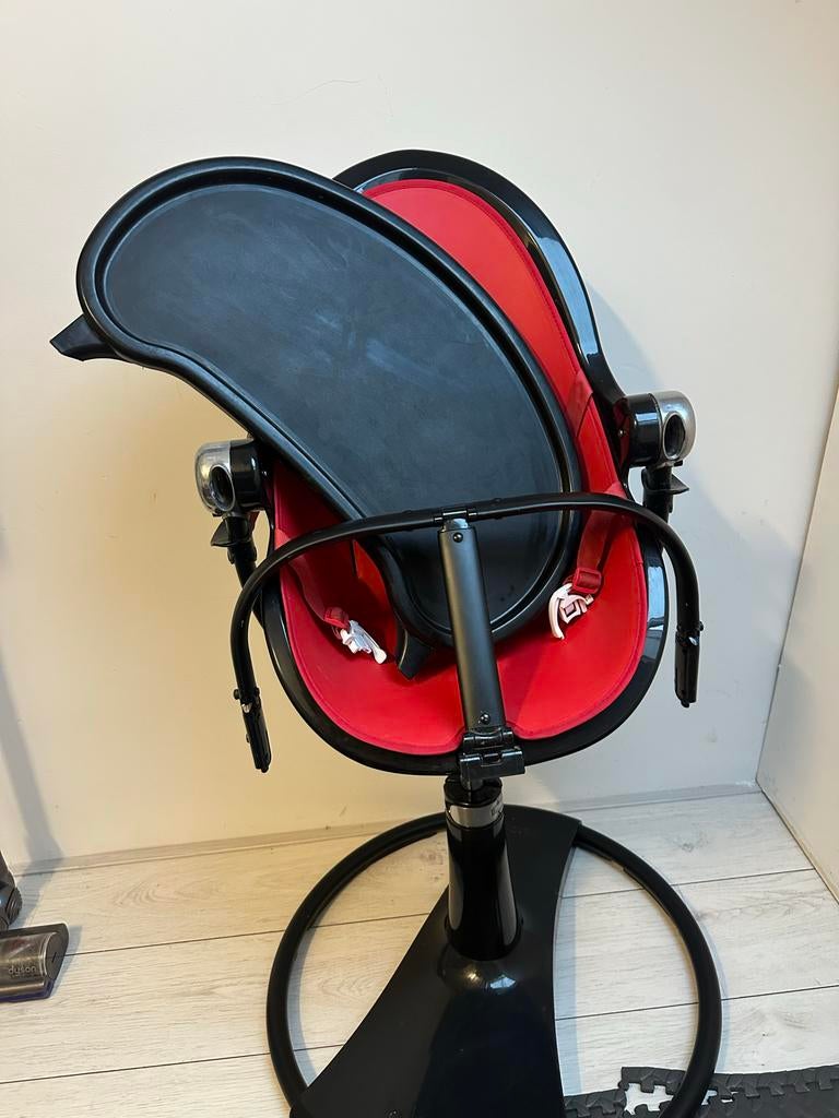 Bloom Fresco kinderstoel - Zwart/Rood, Ophalen of Verzenden, Gebruikt, Overige typen, Afneembaar eetblad