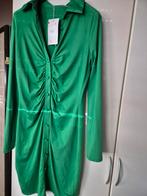 Groene jurk met knoopjes en kraag - BY SWAN Paris, BY SWAN Paris, Maat 42/44 (L), Nieuw, Ophalen of Verzenden
