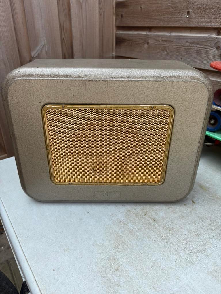 Vintage PTT luidspreker buizenversterker Goodmans 50/60, Ophalen of Verzenden