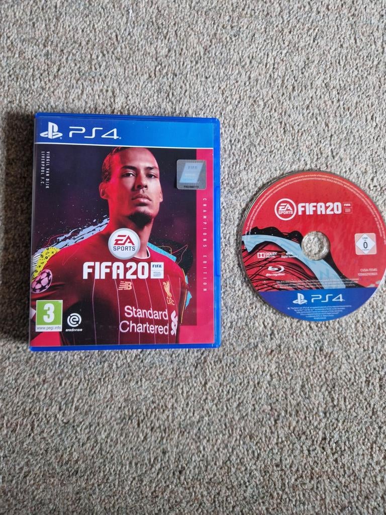 FIFA 20 PS4 van dijk, Spelcomputers en Games, Games | Sony PlayStation 4, Ophalen, Zo goed als nieuw, Eén computer, Sport
