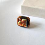 Murano glas folie broche pin, Verzenden, Zo goed als nieuw, 19 tot 20, Dame