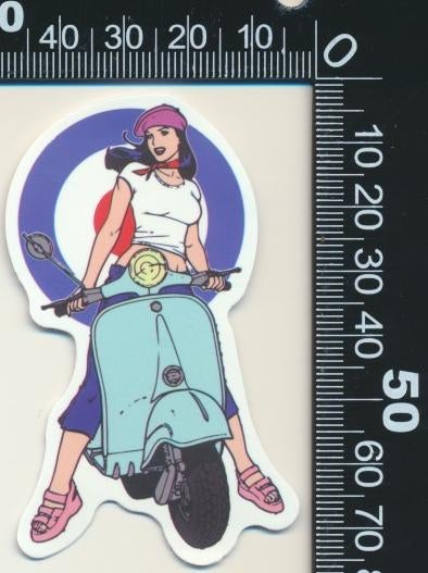 Sticker: Scooter (1), Ophalen of Verzenden, Zo goed als nieuw, Bedrijf of Vereniging