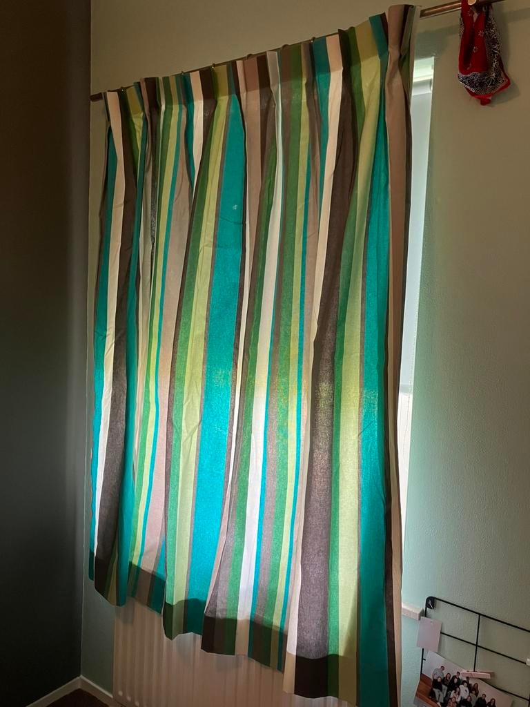 Hema gordijnen 2x, Huis en Inrichting, Stoffering | Gordijnen en Lamellen, Zo goed als nieuw, 150 tot 200 cm, 100 tot 150 cm, Ophalen of Verzenden