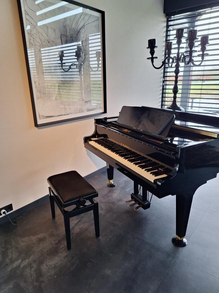 vleugel Kawai GE-30 zwart, Muziek en Instrumenten, Piano's, Ophalen, Gebruikt, Zwart, Hoogglans