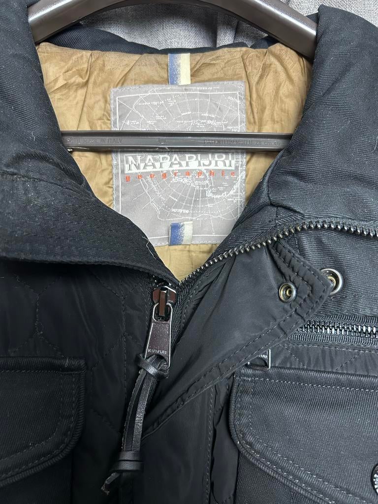 Napapijri gewatteerde jas zwart – maat XL – goede staat, Kleding | Heren, Jassen | Zomer, Zwart, Maat 56/58 (XL), Ophalen of Verzenden