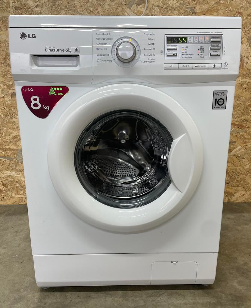 Lg wasmachine 8kg!, Ophalen, 1200 tot 1600 toeren, 8 tot 10 kg, Voorlader