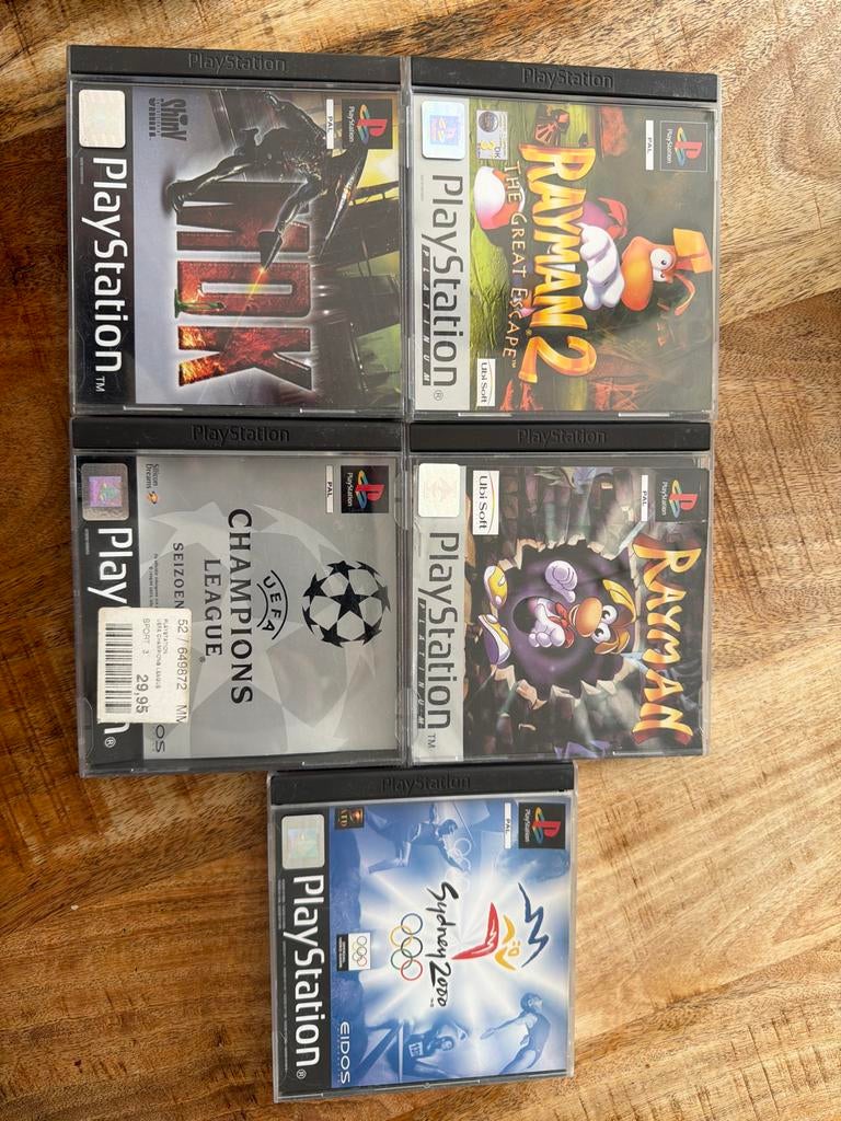 PS1 Collectors Games: MDK, Rayman, Sydney 2000, UEFA, Gebruikt, Overige genres, 1 speler, Ophalen of Verzenden
